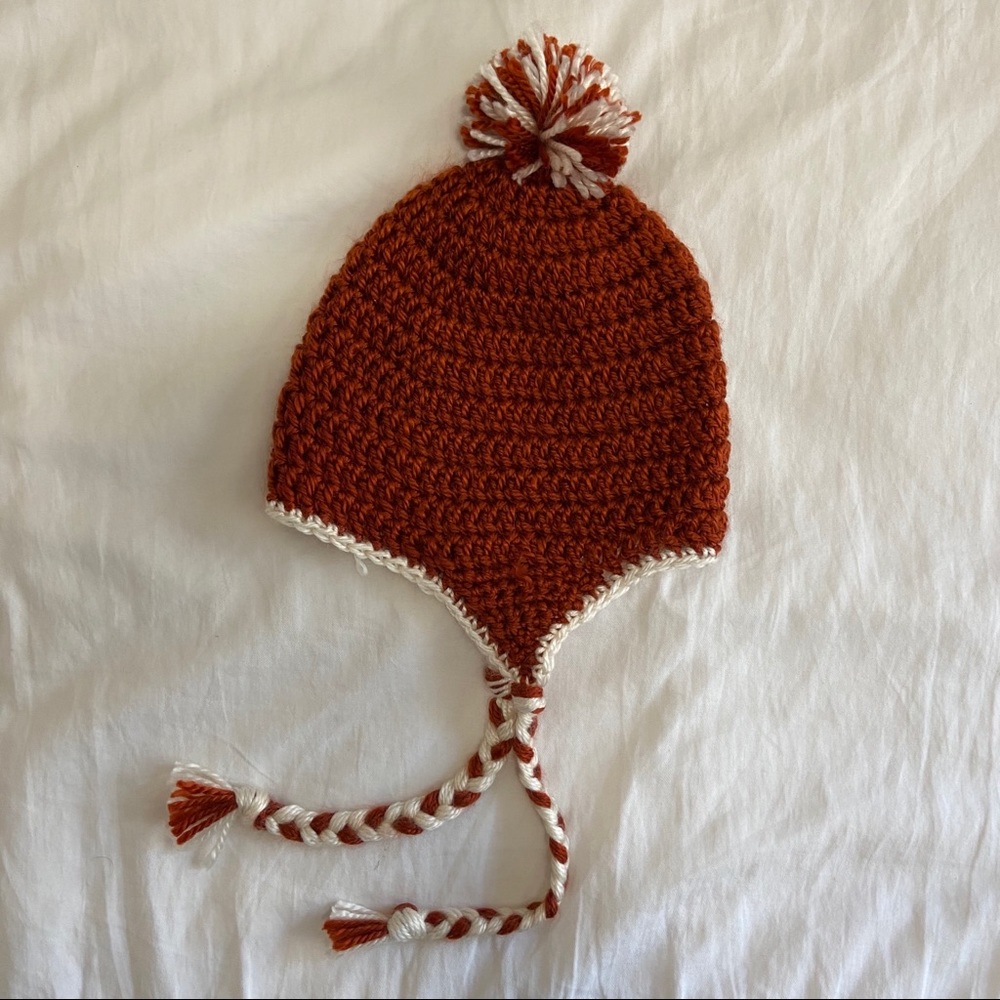 Hand Knit Kids Hat.